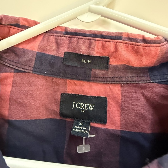 J. Crew Pink and Blue Casual Button Down Shirt - Picture 2 of 2